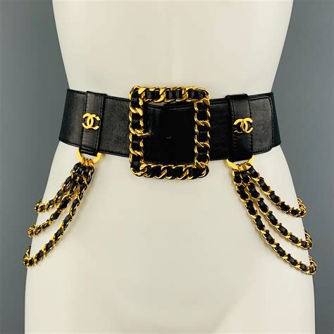 chanel gold and black belt|chanel belt deposits.